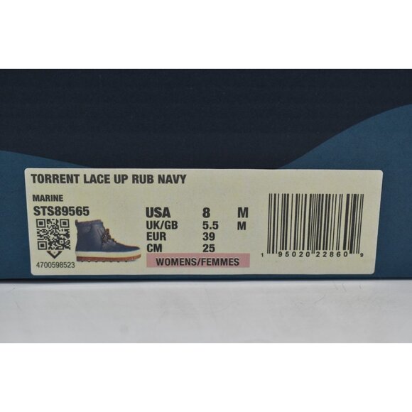 Sperry Womens Size 8 Torrent Blue Waterproof Rubber Boots Shoes - Picture 12 of 12